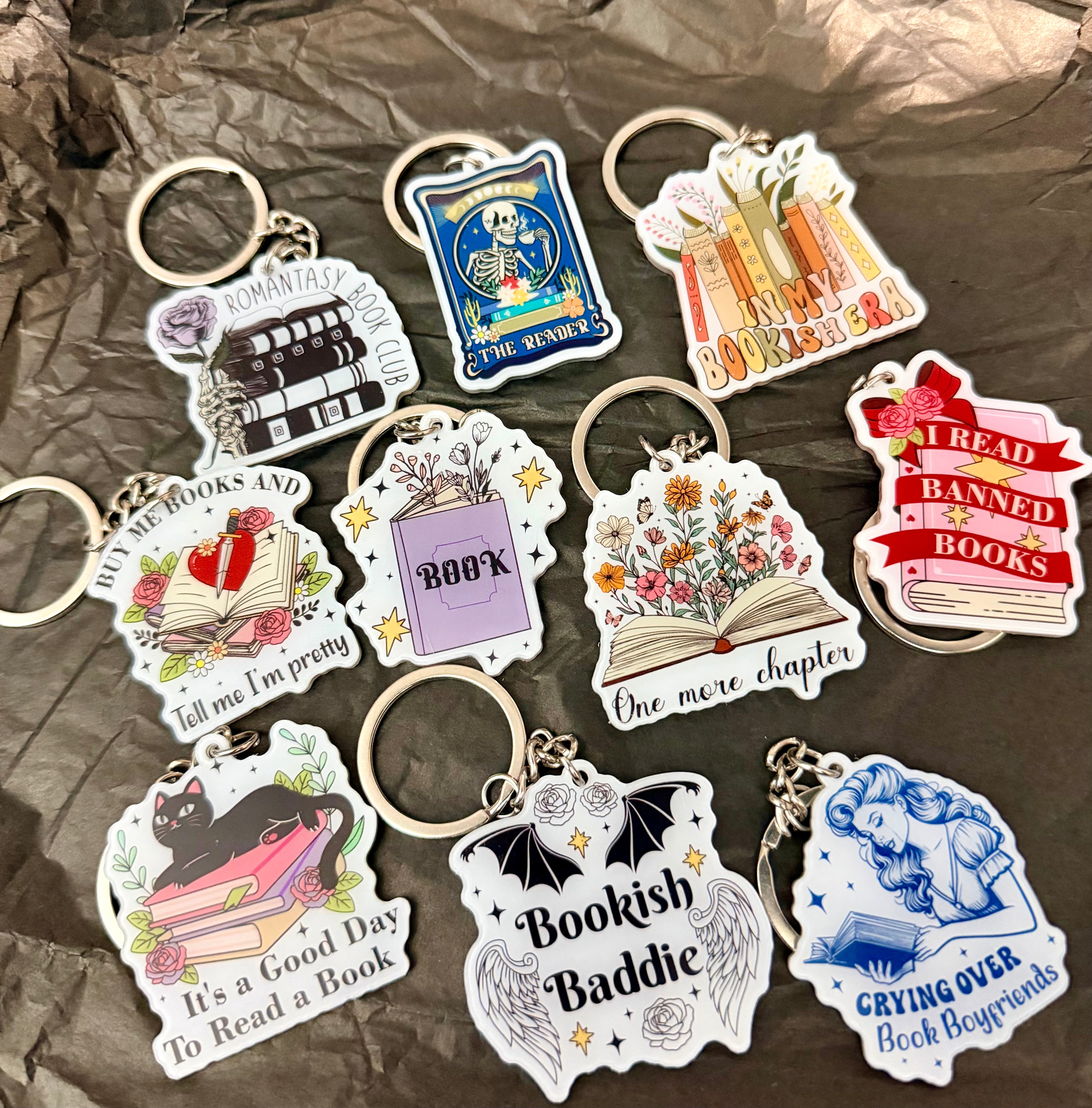 Bookish Acrylic Keychains